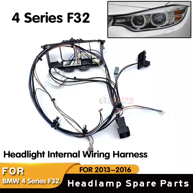 

Suitable for BMW 4 Series 420 425 428 F32 headlight internal wiring harness plug wire set headlight harness assembly