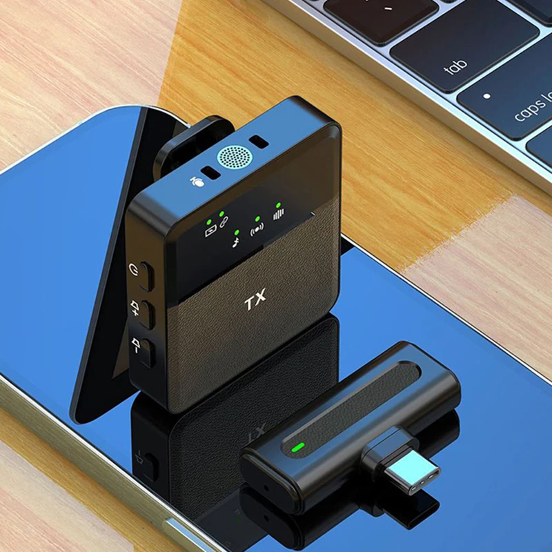 

Professional SX8 Mini Microphone Digital Display Lavalier Wireless Microphone Noise Reduction Clip-On Broadcast Speech Teach