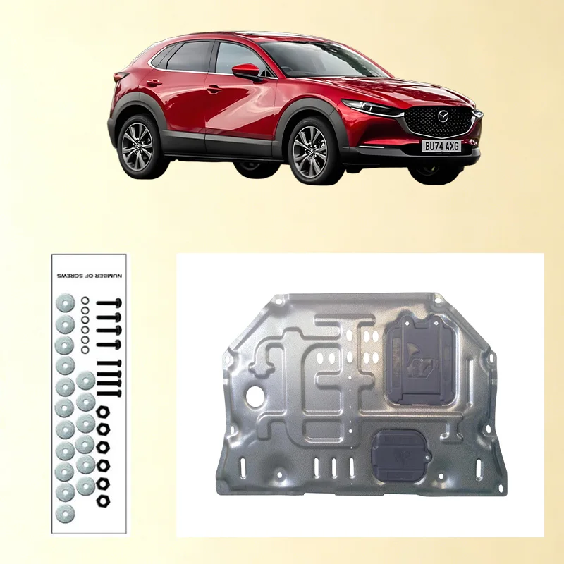 Car Under Engine Guard Mudguard Board Splash Shield Mud Fender Plate Panel For  Mazda CX-30 2020-2023 2.0L
