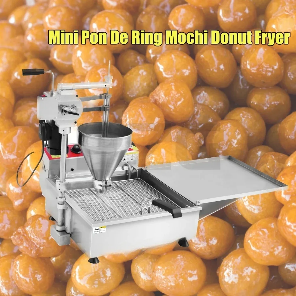 

Automatic Turkish Donut Lokma Mini Donut Balls Maker Making Machine Loukoumades Donut Balls Fryer With 3 Sets Of Molds