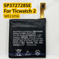 New Smart Watch Battery SP372728SE For Ticwatch 2 Ticwatch2 WE11056 300mAh Original