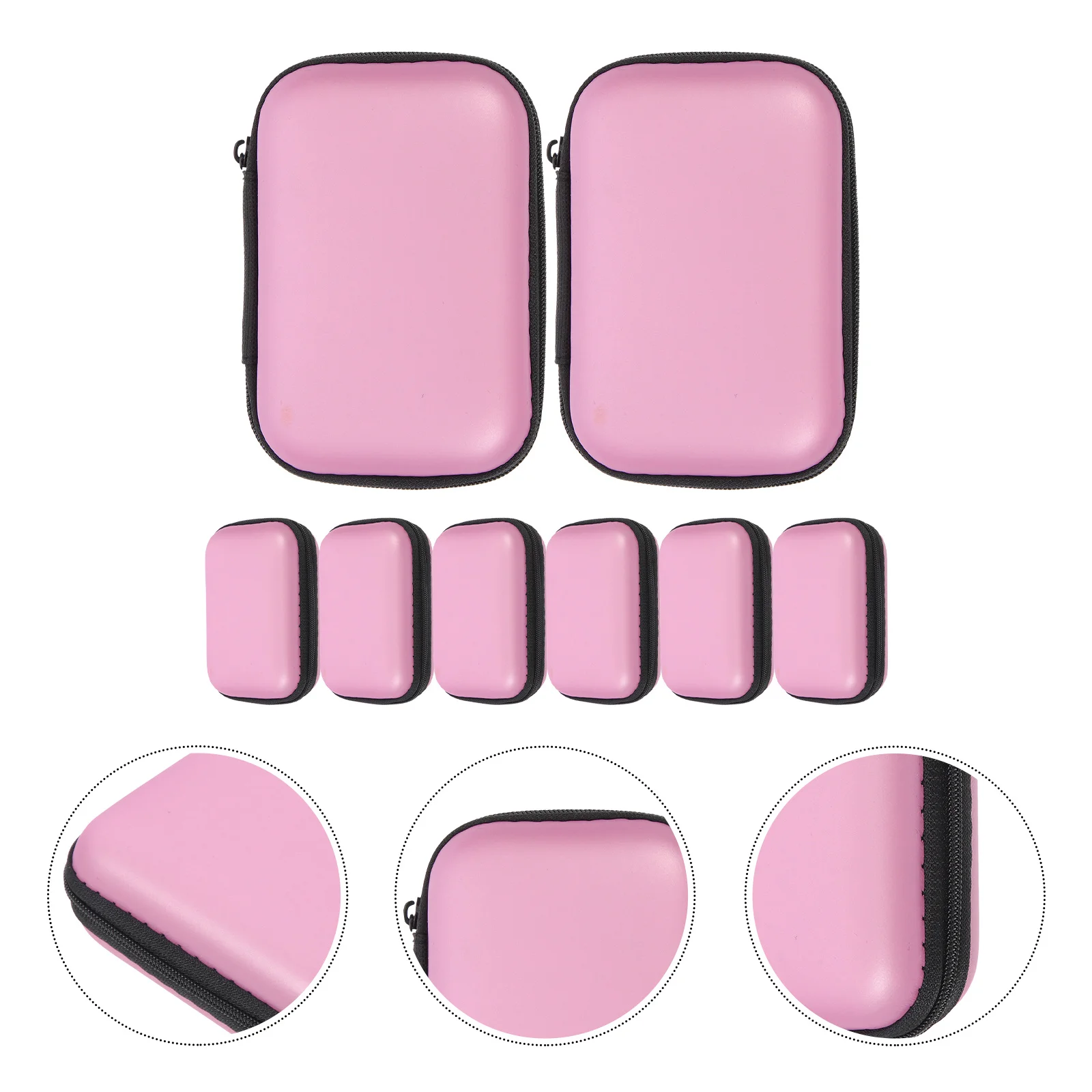 

8Pcs Data Line Storage Pouch Portable Digital Cable Organizer Bag Travel Electronics Storage Case for Memory Cards Power Cords