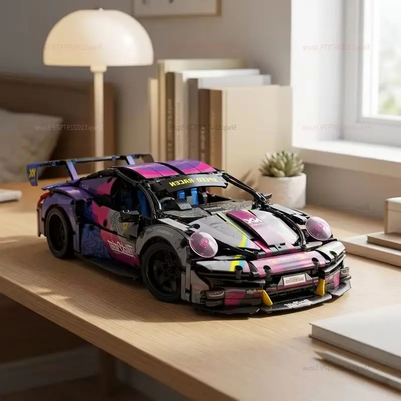 1611PCS Technical Racing Sport Car Model Building Blocks City Mechanical Speed Vehicle Supercar Brick Puzzle Toys Kid Adult Gift