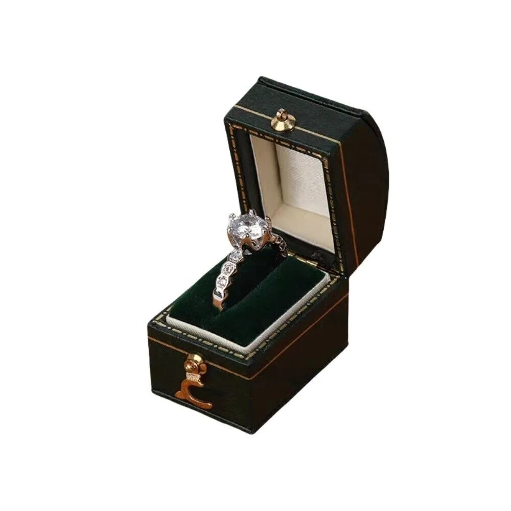 

Storage Organizer Octagonal Earrings Ring Box Heart Shaped High-quality Jewelry Display Case Square Jewelry Case Wedding