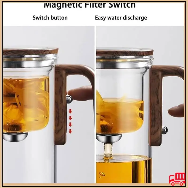 

Reliable Tea Pot,Pot Magic Tea Pot,Water Separation Glass Teapot With Wooden Handle,Glass Tea Pot, Tea Pots Glass Teapot