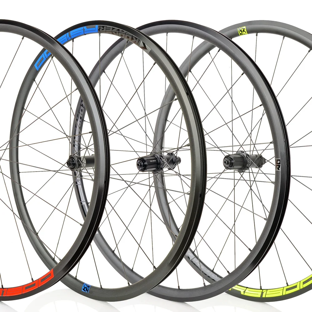 

RS1500 Road Rim Brake Bicycle Wheel set 700C 20 24 Hole 5x100 5x130mm QR HGR XDR MSR 10 11 12S Tubeless Ready Ratchet 622
