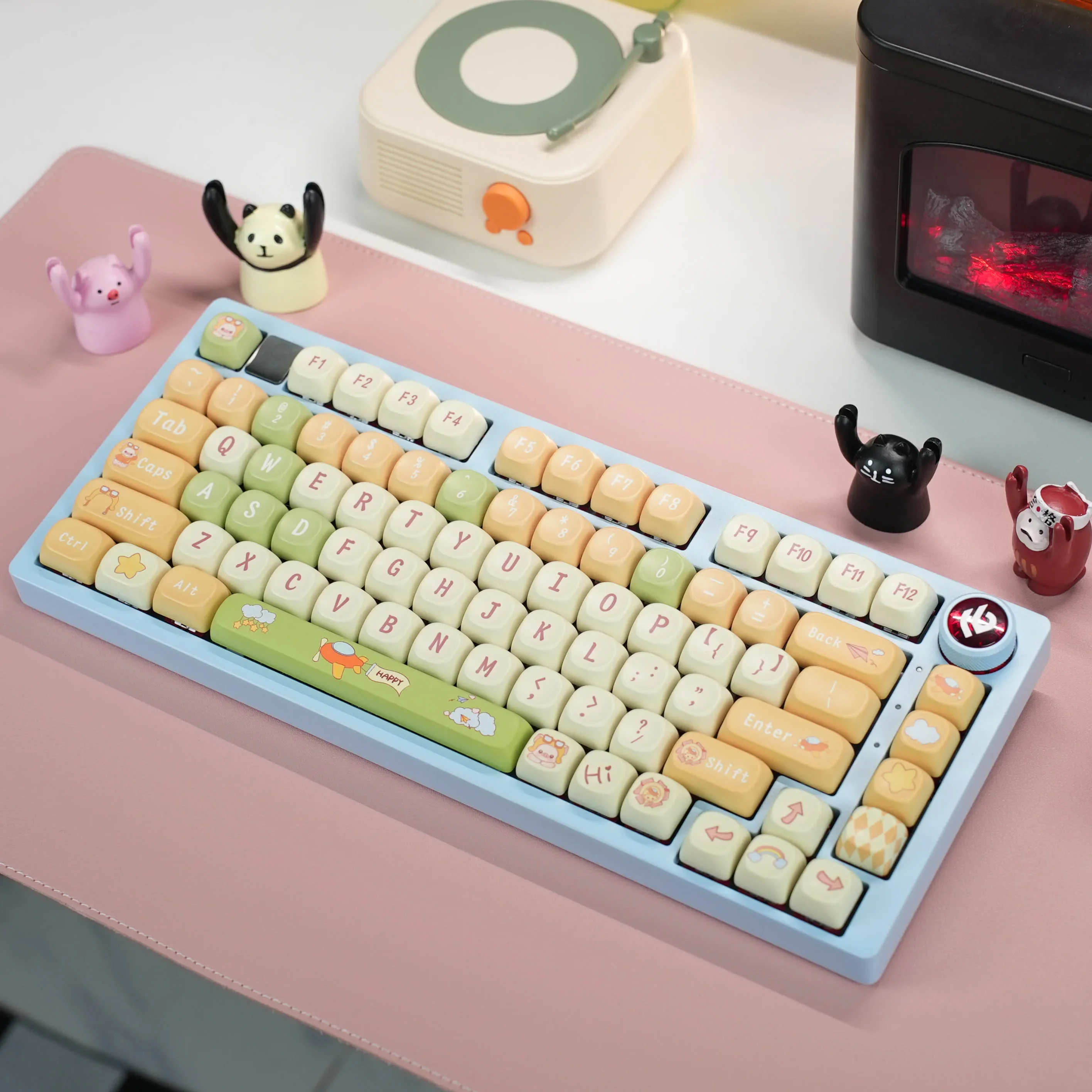 

Keycaps PBT Tarantula 87 mechanical keyboard caps wooting custom thermal sublimation MOA height