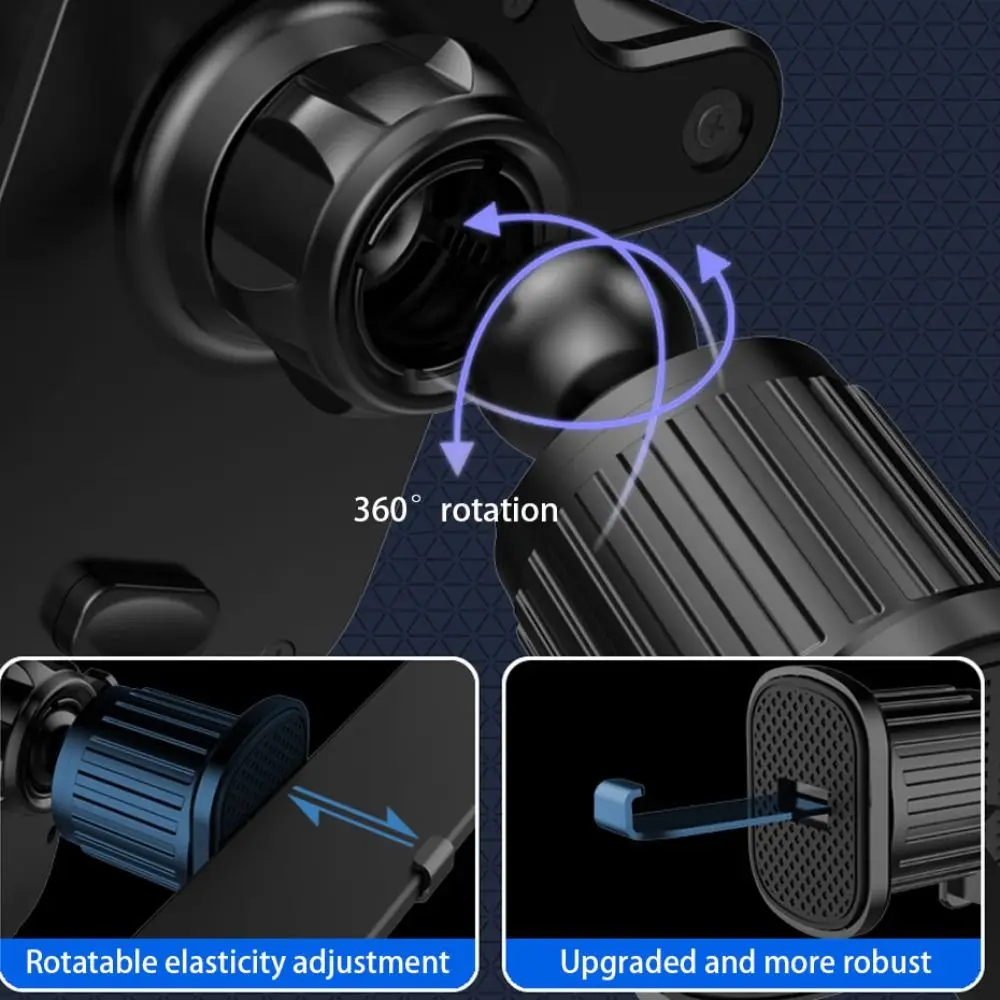 

Universal Clip Stand Air Vent Clip Mount Car Phone Holder 360° Rotation Gravity Auto Phone Bracket