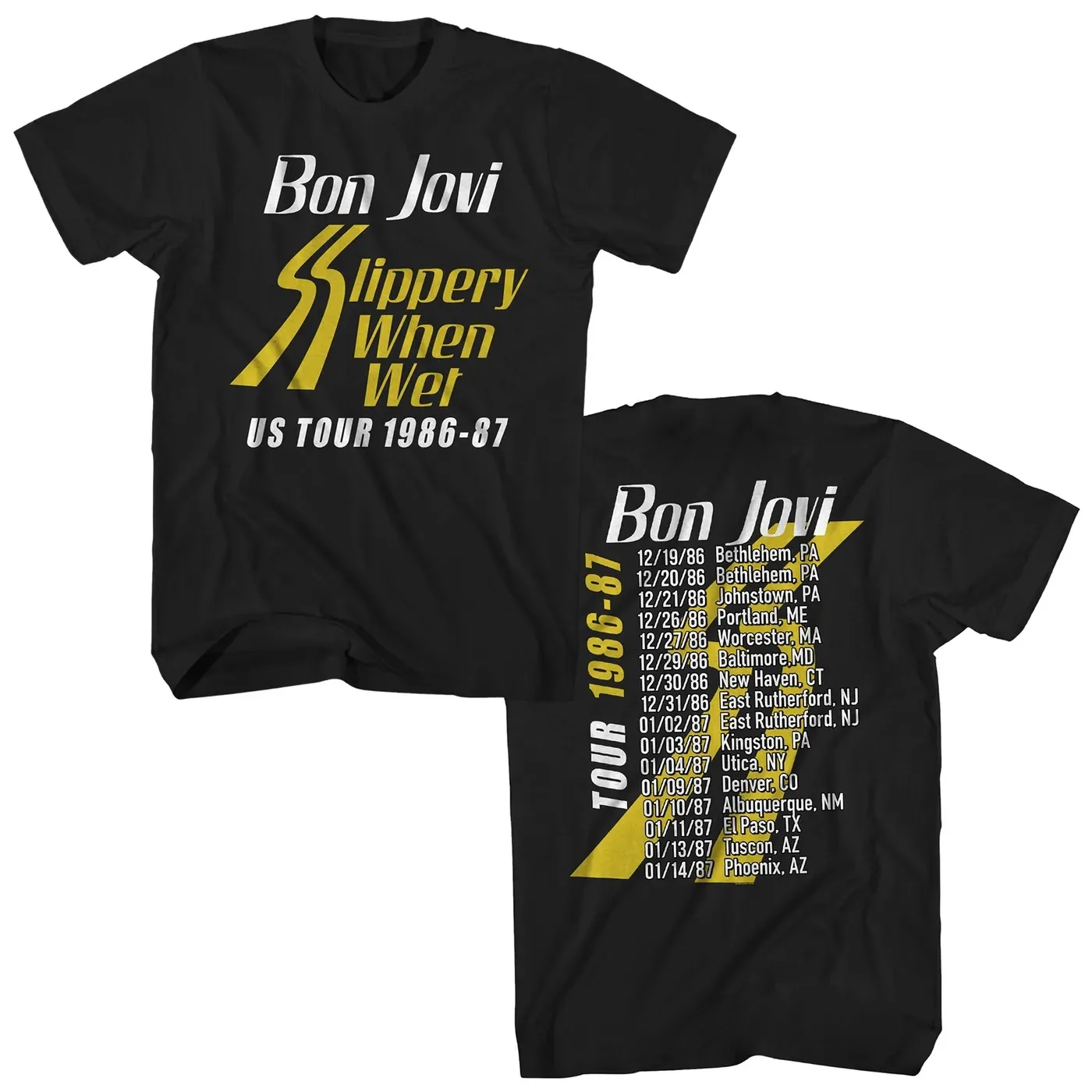 Camiseta Bon Jovi SSW Tour, camiseta de Bon Jovi de gran tamaño para hombres y mujeres, ropa de calle de manga corta, ropa de algodón de alta calidad para hombres y mujeres