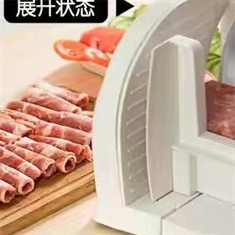 Stainless Steel Electric Meat Slicer Frozen Mutton Lamb Rolls Beef Cutter Vegetable Cutting Machine Slicing Bread Mincer