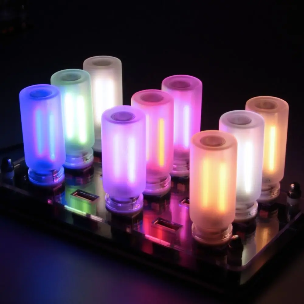 

Frosted Glass USB Night Light Dimmable Touch Control LED Filament Light Bulb RGB Color DC5V Colorful Mood Nightlight Bedside Use