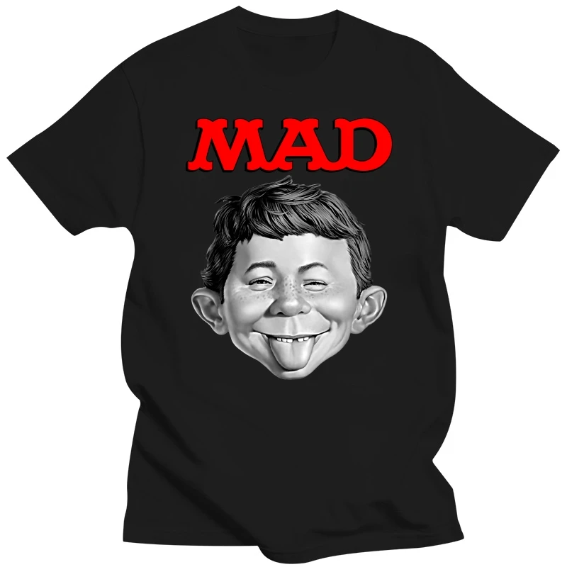 MAD Magazine Tee Cartoon Alfred E Newman 1970's Retro Funny Gift T Shirt New