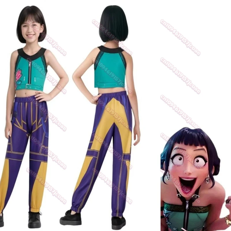 영화 K-Pop 악마 사냥꾼 할로윈 소녀 루미 미라 조이 의상 패션 캐주얼 어린이 카니발 의류 어린이 성인