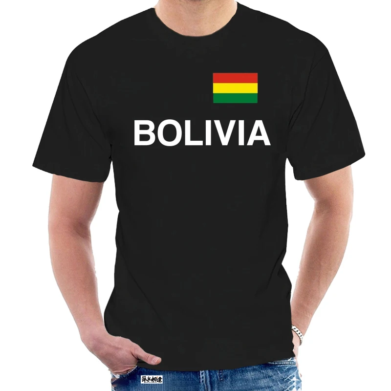 T Shirt Bolivia T-Shirt - Black with Flag Pressure S to 3XL - SUCRE BOLIVIA Morales 0702Z