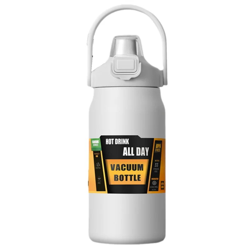 

【БОЛЬШАЯ РАСПРОДАЖА】Портативная кружка-термос из нержавеющей стали 304 с двойными стенками, откидной крышкой, для походов и альпинизма