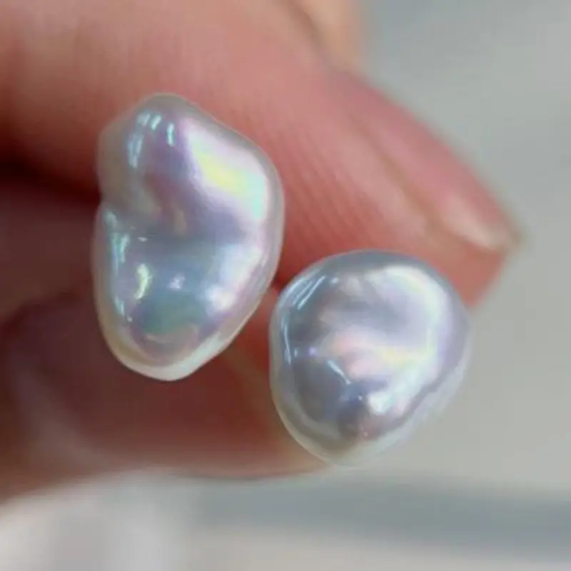 

Natural white Baroque pearl earrings with 925 silver freshwater Bohemian Ear Cuff Formal Office Drop Crystal Dangle Gemstone Men