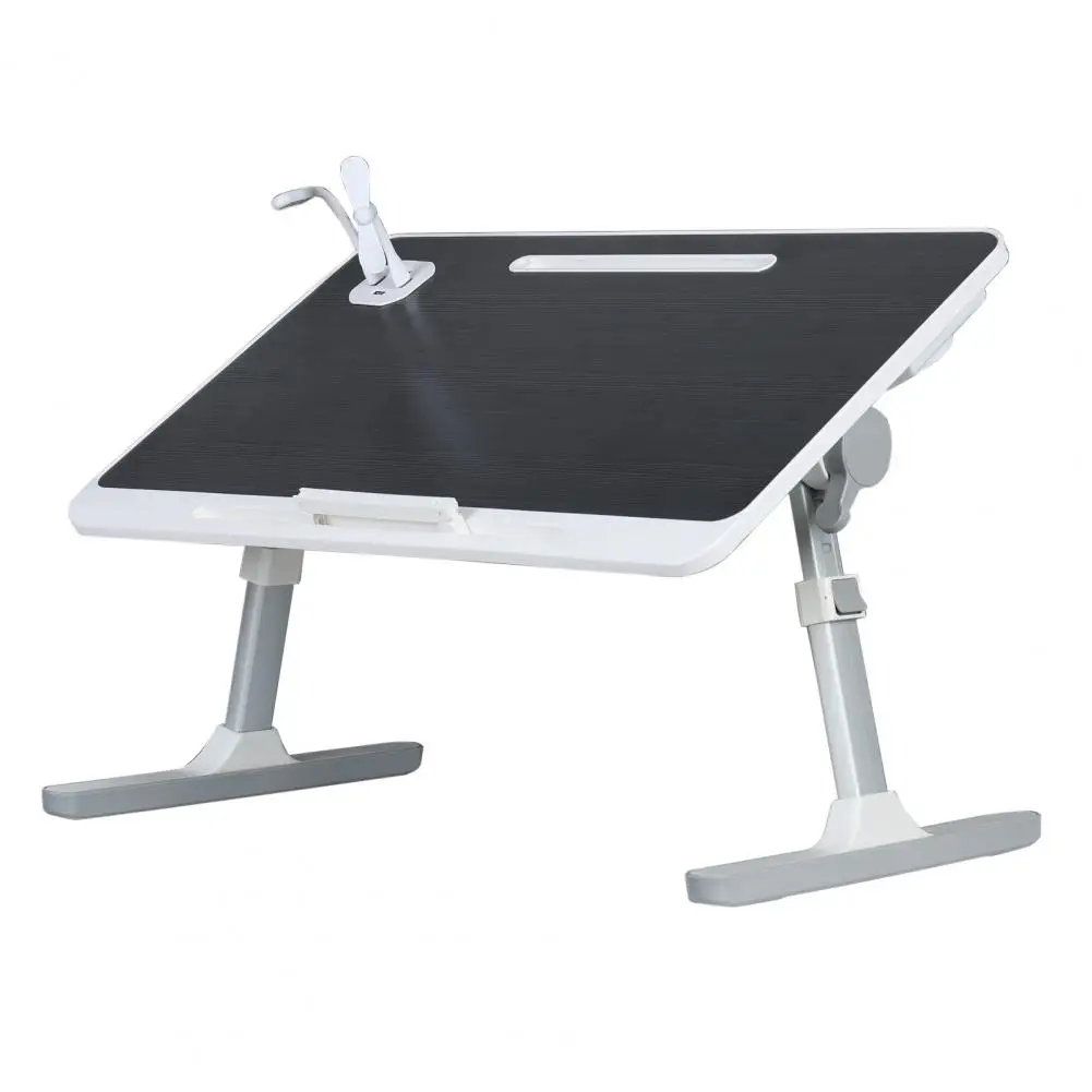 Table d'escalier de lit pour ordinateur portable, bureau portable avec pieds pliables, table de tablette pliable pour canapé