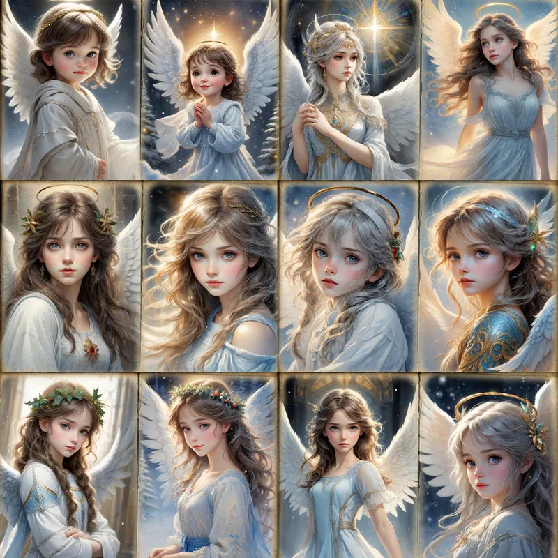 White Angel Girl Stickers Crafts And Scrapbooking stickers kids toys book Decorative sticker DIY Stationery