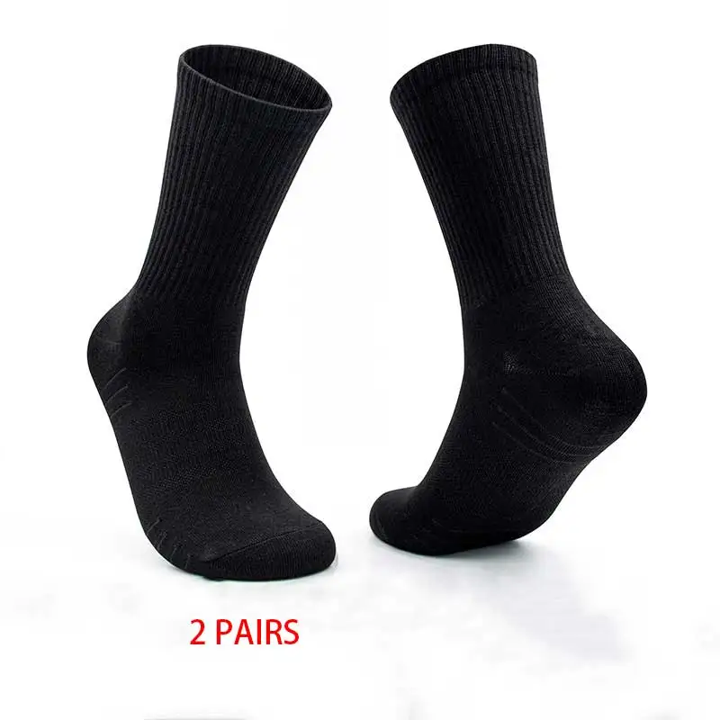 Spring and summer men\'s and women\'s socks casual long elastic solid color cotton socks summer combed cotton white mid-tube socks