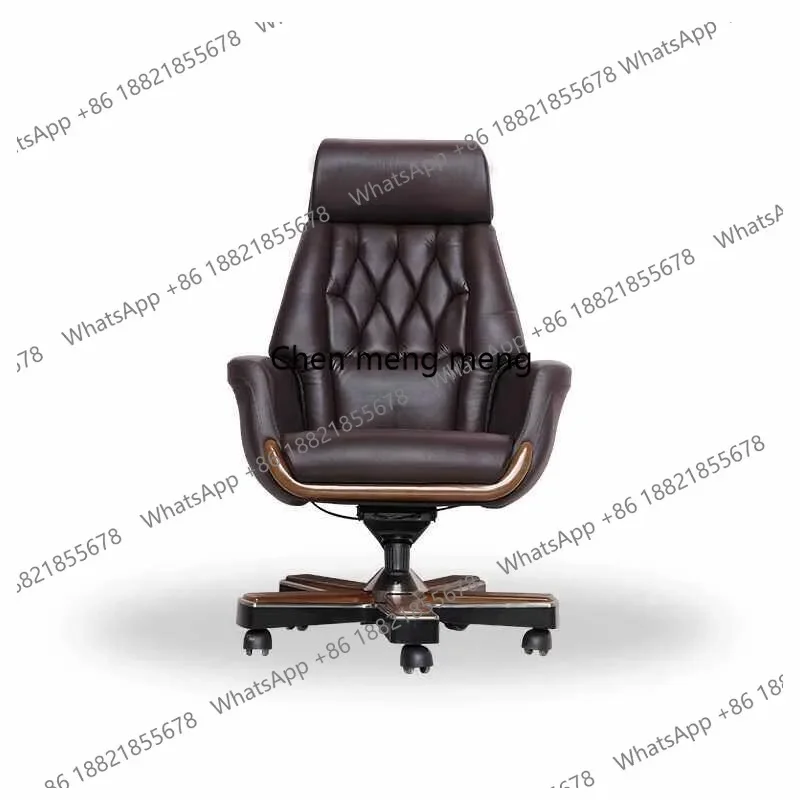X188 Boss chair comfortable sedentary leather office desk chair business president reclining computer chair