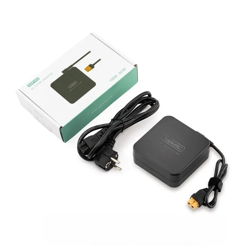 ToolkitRC ADP100 20V 100W Power Supply XT60 Output RC Model Aircraft Charger Power Supply Compatible
