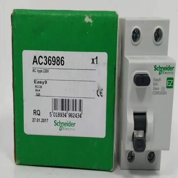

Easy9 63a 63 30 мА двухполюсный Dp 2p Rcd Ez9r33263 Совершенно новый оригинальный точечный ПЛК