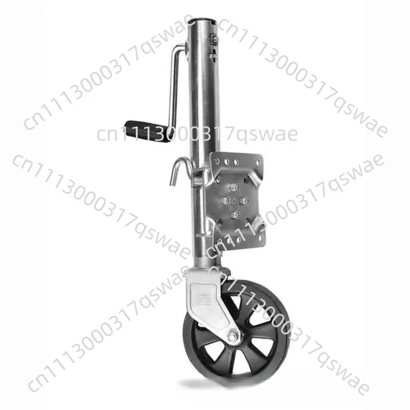 8 Inch Solid Wheel Sidewind Round Swivel Trailer Jack With Bolt