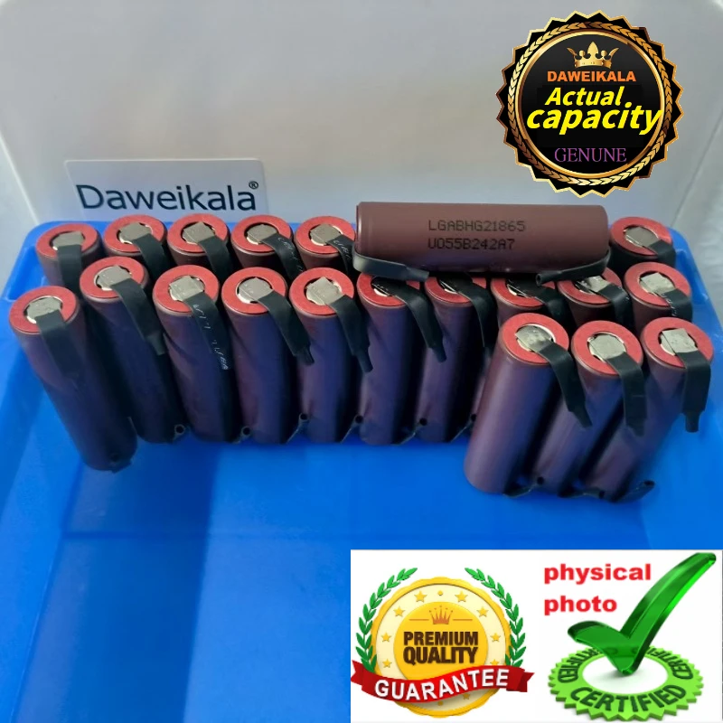 2026 جديد Daweikala 100% أصلي HG2 18650 3.7 فولت 2000 مللي أمبير بطارية تفريغ 20A ، مخصص لبطاريات hg2 + نيكل ذاتي الصنع #5