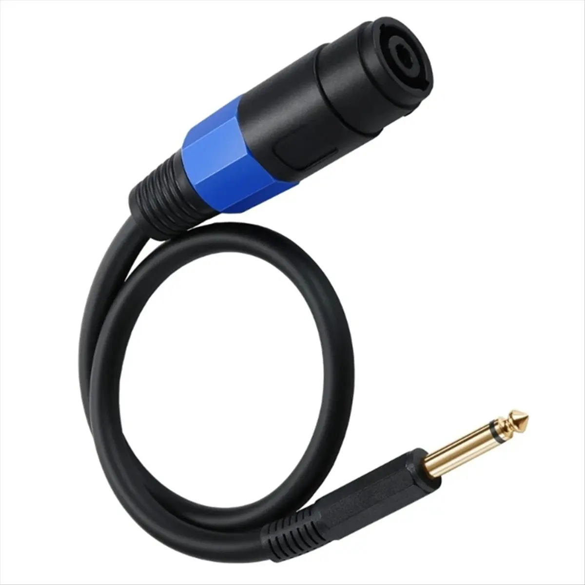 【~ New A88T】1/4 Male to Speakon Female Speaker Cable Speakon to 6.35mm Mono Adapter Speaker Plug Adapter 1/4
