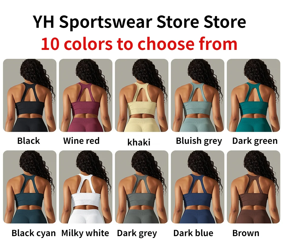 New Seamless Yoga Tops Fitness Sports Bra For Women Push Up Backless Padded Running Gym Training Underwear Workout Crop Tops Bra