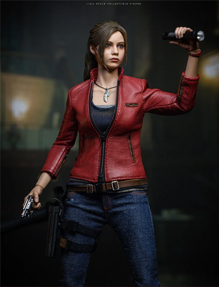 In Stock 1/6 Women Soldier Claire Redfield With Weapon Full Set 12\'\' Action Figure Body Best Collection NAUTS x DAMTOYS DMS031