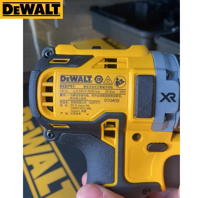 Dewalt DCD791 Cordless Compact Drill/Driver With 18V Lithium Battery Brushless Motor Electric Screwdriver DEWALT Power Tools