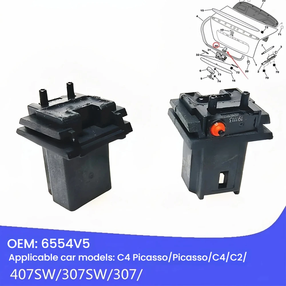 

The 6554V5 Car Tailgate Contact Switch Is Suitable For Peugeot 307 308 408 301 Citroen C4 And Picasso/C2 Tailgate Lock Buttons