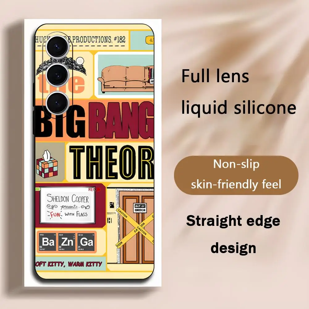 TV The big B-bang T-Theory Phone Case For Samsung Galaxy S26 S25 S24 S23 S22 S21 Plus Ultra Note20 Soft Black