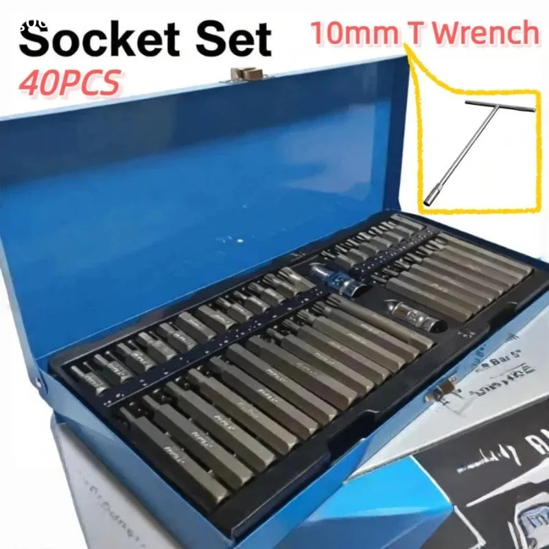 Answer40pcs Allen Wrench Set Hexagonal Wrench Set - Complete Set Of Automotive Repair Tools Plum Blossom Tip