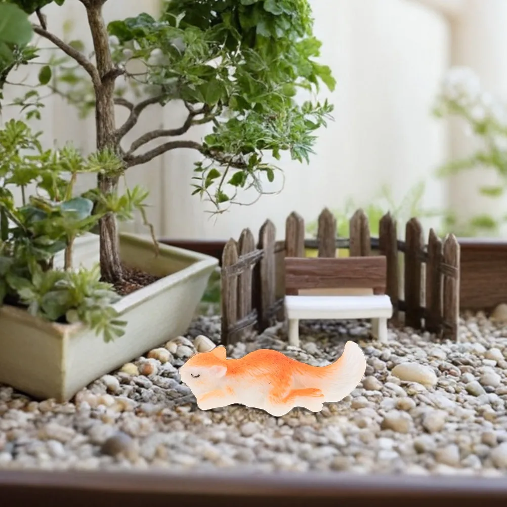 

Набор из 6 миниатюрных фигурок белок из смолы для микроландшафта, милые животные-украшения для сада, офиса, аквариума, DIY-проектов и поделок