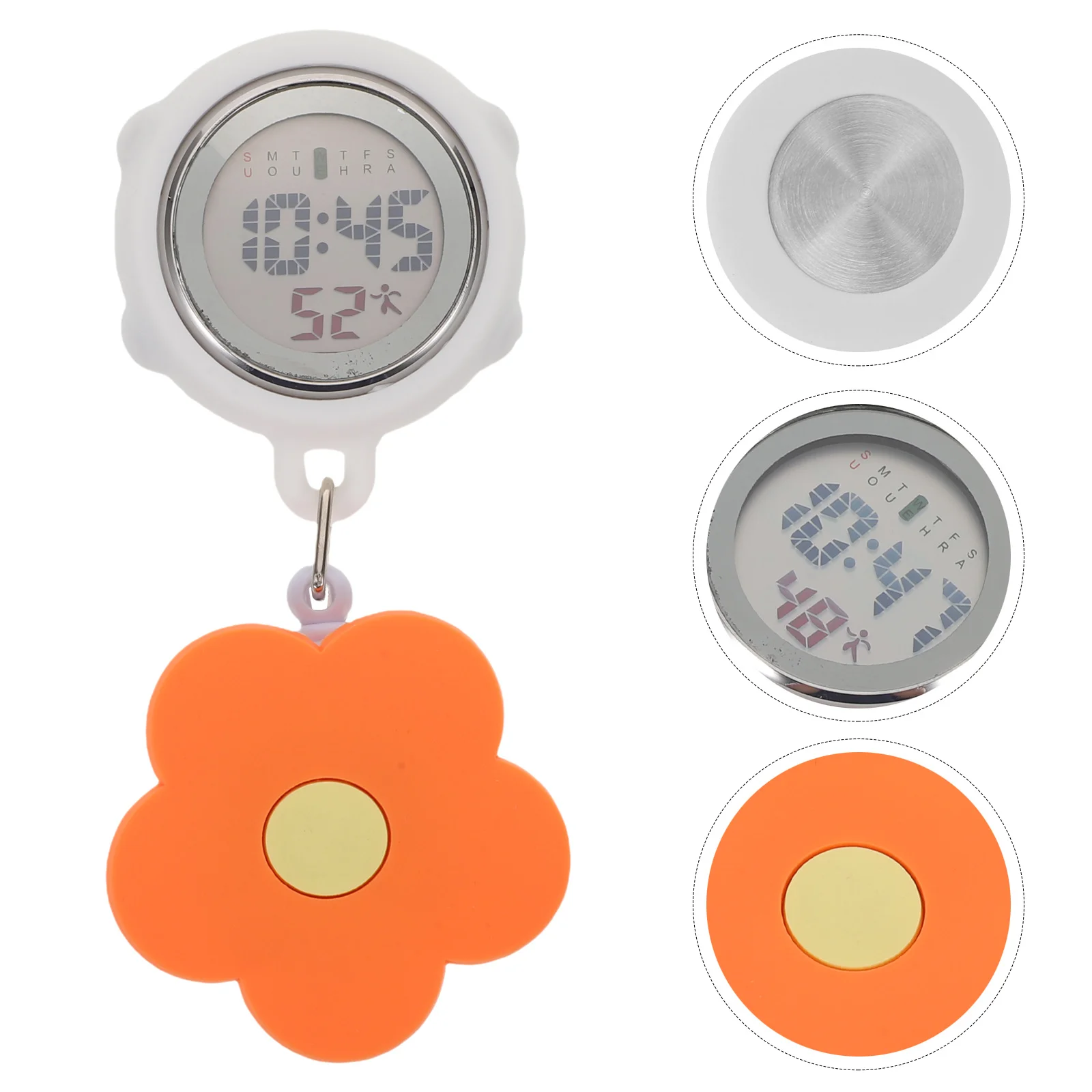

Luminous Digital Nurse Fob Watch Retractable Clip-on Nighttime Visibility Precise Timing for Women Medical Students