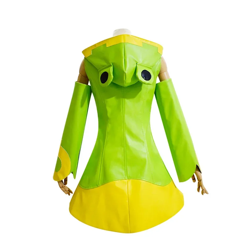 Anime Card Captor Kinomoto Sakura Cosplay Costume Wig Shoes Girls Women Frog Raincoat for Children and Adult