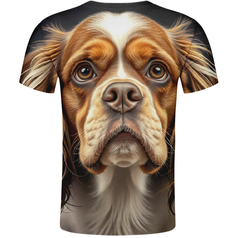 AMERICAN COCKER SPANIEL dog T Shirt Free Custom Name Number Teams Logo comic Animal Headgear Peaked Print Photo Text Clothes