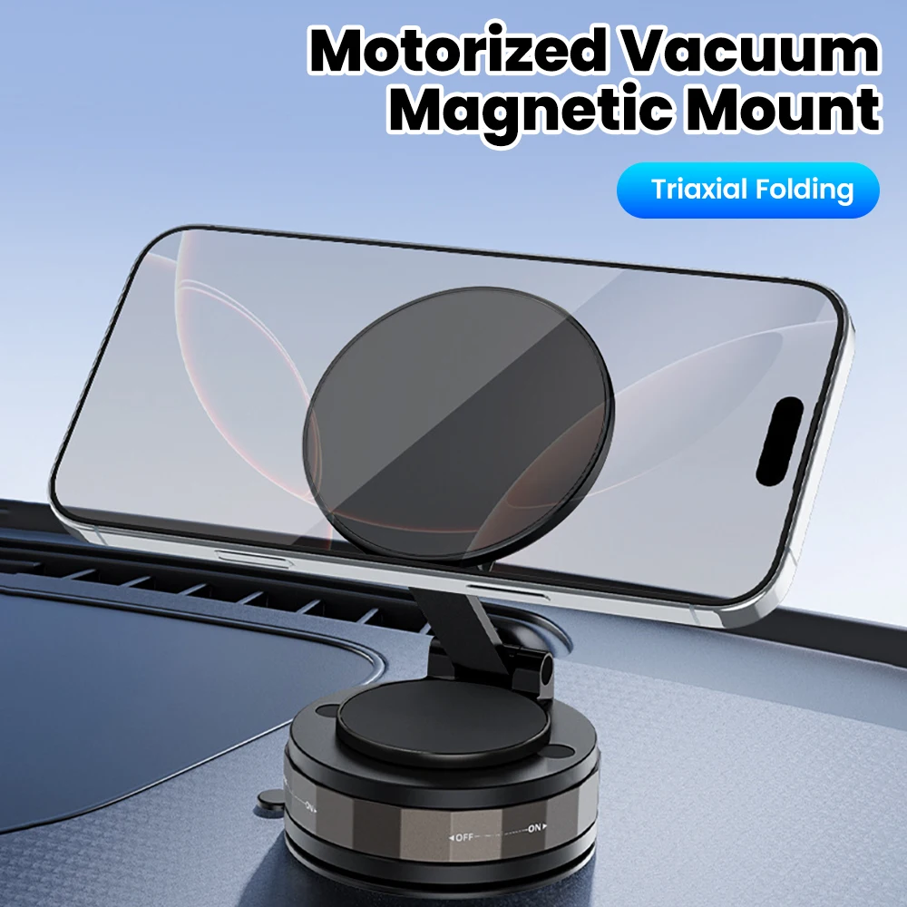 360 °   Soporte magnético para móvil de coche con rotación plegable, soporte Universal fuerte para teléfono para iPhone 15 16 Samsung Huawei