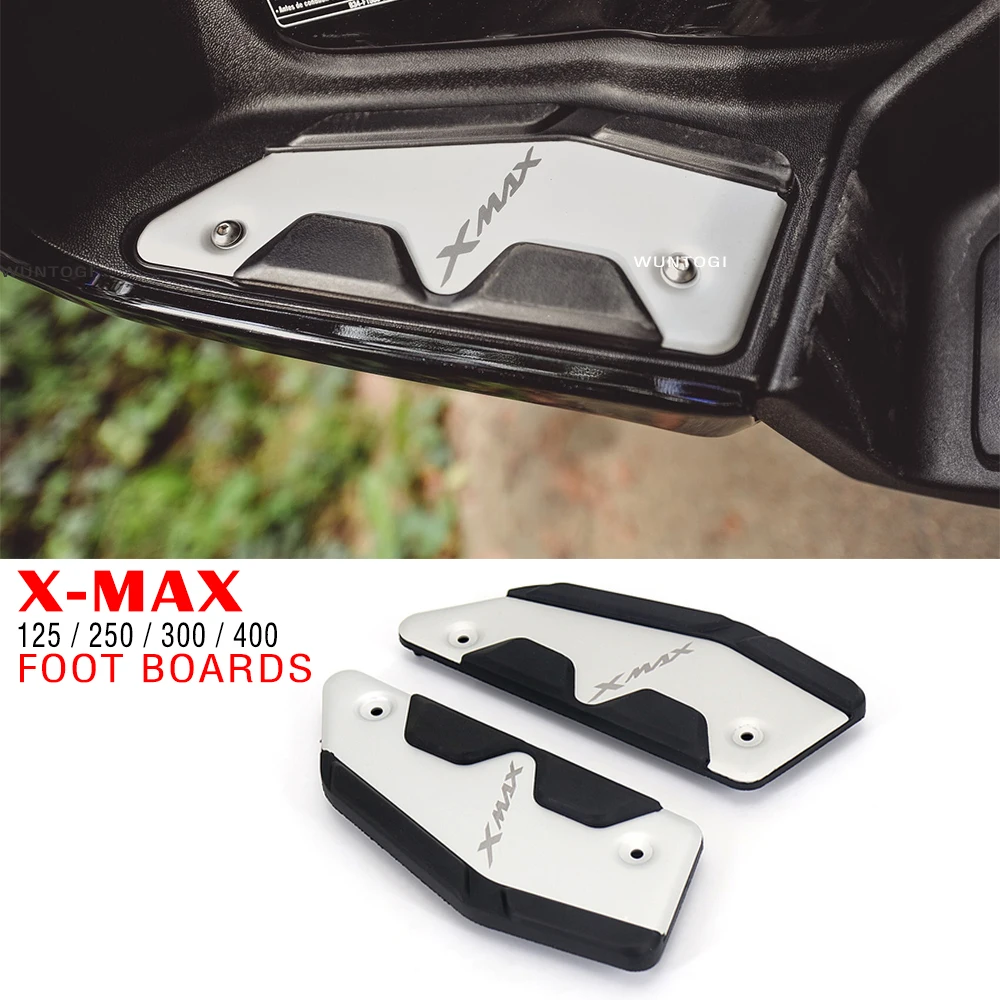 X-MAX Accessories Footboards for Yamaha XMAX 300 X MAX 125 250 400 Footrest Pedal Plate X-Max 125 250 300 400 Foot Pads