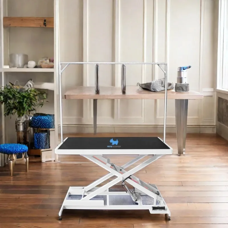 

Portable Electric Stainless Steel Lifting Table for Pet Hair Cutting & Grooming Simple Operation with Cleaning Function