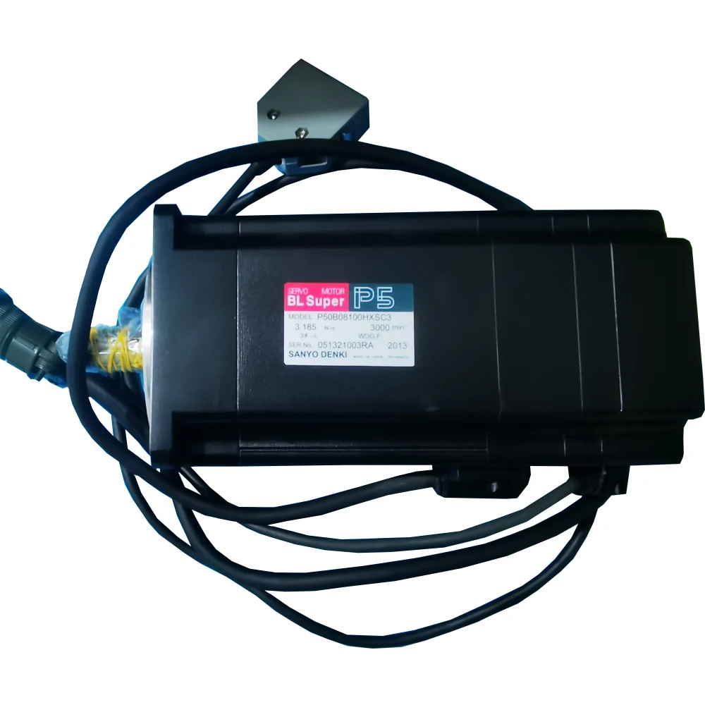Motor Servo Sanyo Denki 100% Original P50B08100HXSC3, Controlador PLC, Motor Servo P50B08100HXSC3