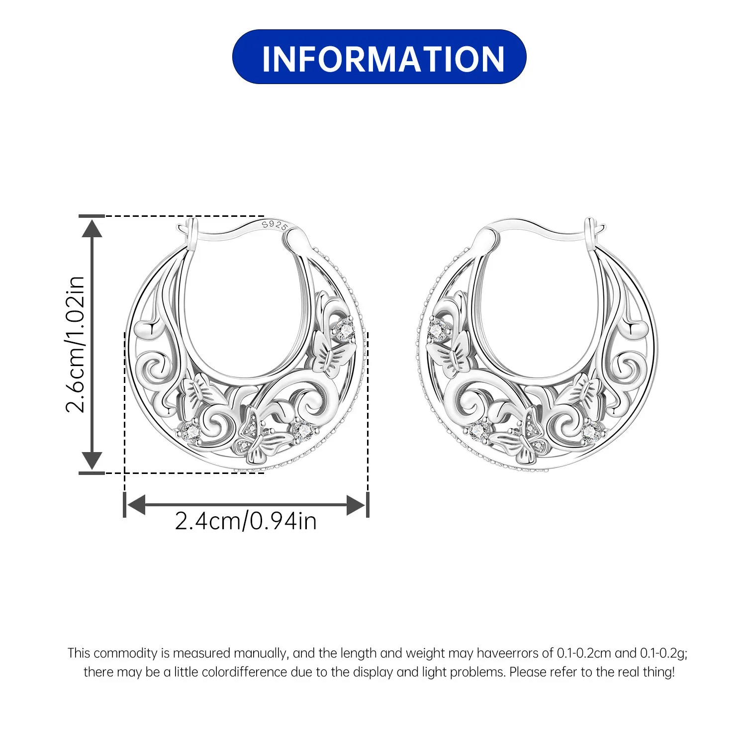 Natürliche Elemente 925 Sterling Silber Marienkäfer-Ohrringe Feiner Schmuck für Damen Geburtstagsgeschenke 2026 – Detail 35