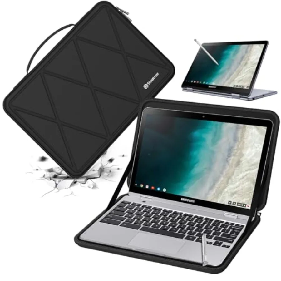 

Жесткий защитный чехол из EVA, совместимый с 12,2-дюймовым ноутбуком Samsung Chromebook Plus