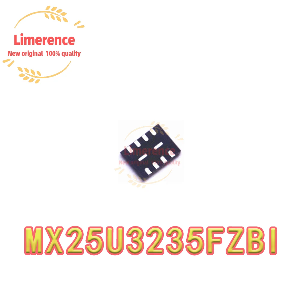 (1piece)100% New MX25U3235FZBI-10G MX25U3235F U3235F 3mm*4mm USON-8 Chipset