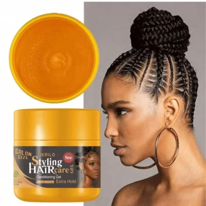 Gel para trenzar el cabello de 4oz, cera para peinar el cabello de larga duración, domine los bordes del Frizz, Gel para el cabello para giros, trenzas, bordes, marciales