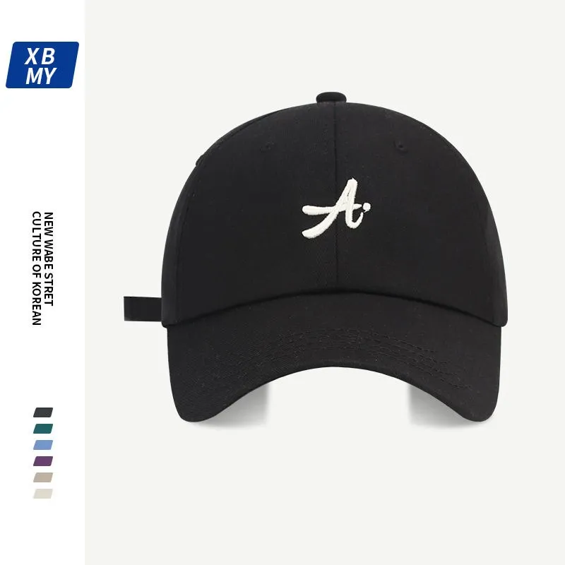 retro-street-tooling-3d-letter-embroidery-cap-youth-large-brim-round-top-cap-travel-hat-for-women