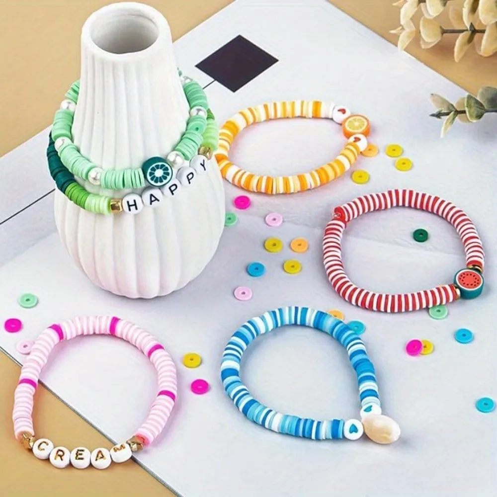 Friendship Necklace Bracelet Making Kit Clay Beads Golden Beads For Jewelry Making Diy Handmade Craft Supplies Golden Diy