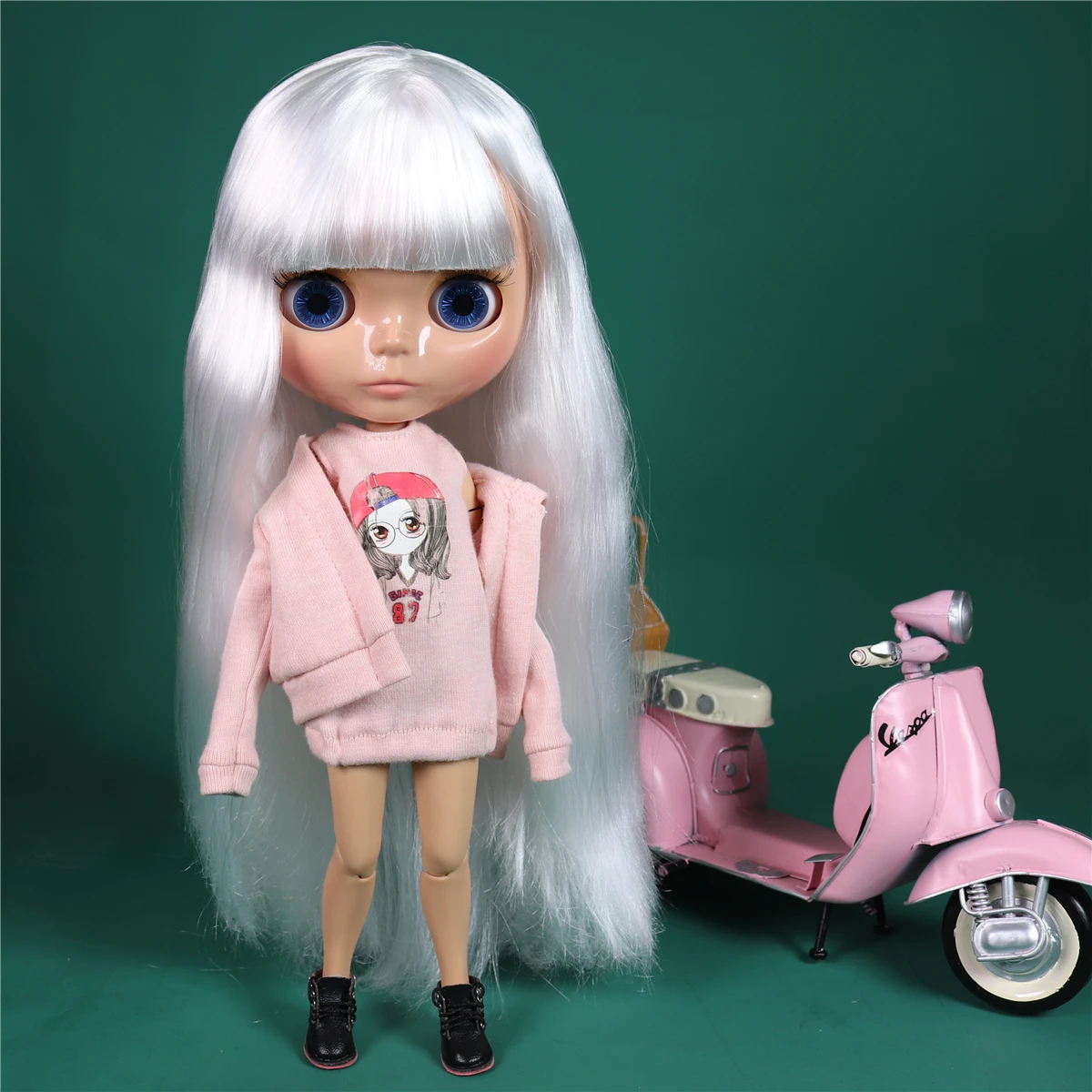 ICY DBS Blyth doll 1/6 bjd white hair tan skin white skin dark skin matte face 30cmm height toy doll anime girls gift